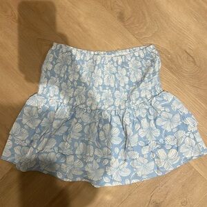 Adika blue floral skirt size small